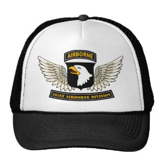 101st Airborne Division Custom Wing Design Trucker Hats