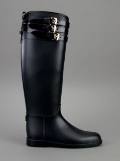 Burberry London Belted Equestrian Rain Boot