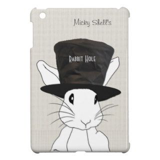 Rabbit in Top Hat  Mini iPad Case Personalize It iPad Mini Case