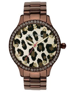Betsey Johnson Watch, Womens Brown Tone Stainless Steel Bracelet 40mm BJ00157 09   Watches   Jewelry & Watches