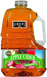 Langers Cider 100%, Apple, 101.4 Ounce (Pack of 4)  Fruit Juices  Grocery & Gourmet Food