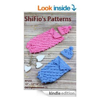 Knitting Pattern   KP258   Preemie or doll Bobble Cocoon 10" 12" and 14" 16" eBook ShiFio's Patterns Kindle Store