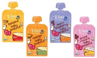 Ella's Kitchen Organic Baby Brekkie 4 Flavor Variety Pack (8 Total Pouches)  Baby Food  Grocery & Gourmet Food