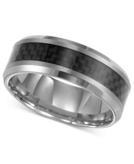 Triton Mens Ring, Tungsten Carbide Comfort Fit Wedding Band 9mm Band (Size 8 15)   Rings   Jewelry & Watches