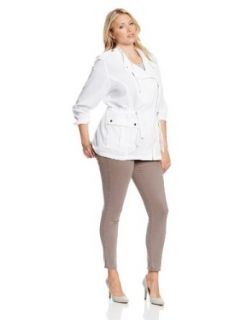 Calvin Klein Women's Plus Size Cinch Waist Jacket