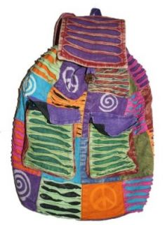 158 Agan Traders Soft cotton Patchwork Bohemian Gypsy Rucksack OR Backpack Shoes