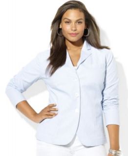 Lauren Ralph Lauren Plus Size Three Button Jacket   Jackets & Blazers   Plus Sizes