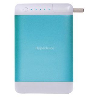 HyperJuice Plug Dual USB External Battery/Charger/Extender for iPhone, iPad, iPod and Android Devices    15,600mAh, Atmosphere Blue Cell Phones & Accessories