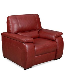 Marchella Leather Power Recliner Chair, 45W x 41D x 39H   Furniture