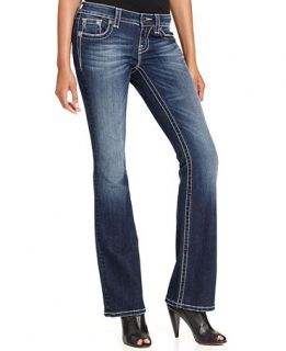 Miss Me Jeans, Bootcut Dark Wash Embroidered Rhinestone   Jeans   Women