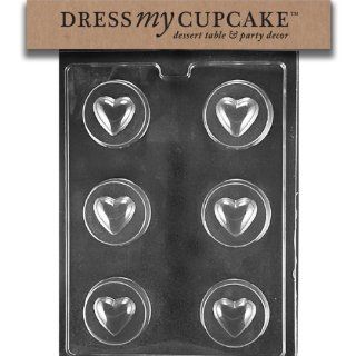 Dress My Cupcake DMCV158SET Chocolate Candy Mold, Heart Cookie Mold, Set of 6 Candy Making Molds Kitchen & Dining