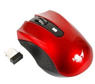 Wireless Mouse   MD Tech MD RF158,Black Red Computers & Accessories