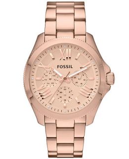 Fossil Womens Cecile Rose Gold Tone Stainless Steel Bracelet Watch 40mm AM4511   Watches   Jewelry & Watches