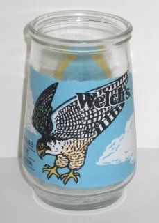 Welch's Glass Tumbler Jelly Jar WWF World Wildlife Fund Endangered Species North American Collection Peregrine Falcon  