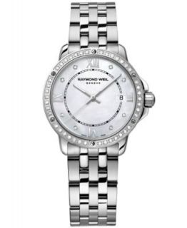 RAYMOND WEIL Watch, Womens Tradition Stainless Steel Bracelet 5966 ST 00300   Watches   Jewelry & Watches