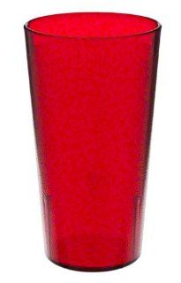 Cambro 1600P2 156 SAN Plastic Colorware Tumbler, Ruby Red Kitchen & Dining
