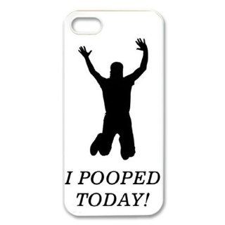 Treasure Design Funny I Pooped Today APPLE IPHONE 5 Best Durable Case Cell Phones & Accessories