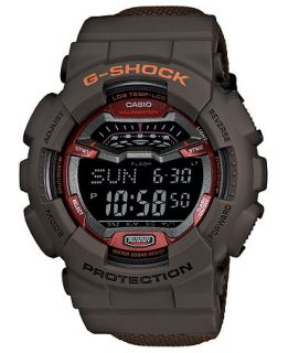 G Shock Mens Digital Brown Resin Strap Watch 55x51mm GLS100 5   Watches   Jewelry & Watches