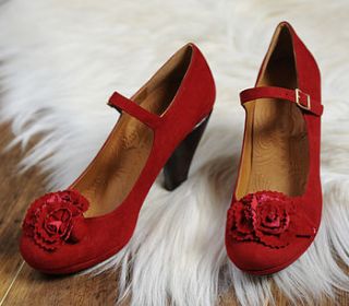 red arizona chie mihara shoes by ruby plum