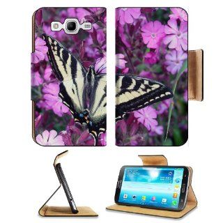 Butterfly Sits Among Purple Flowers Samsung Galaxy Mega 5.8 I9150 Flip Case Stand Magnetic Cover Open Ports Customized Made to Order Support Ready Premium Deluxe Pu Leather 6 1/2 Inch (165mm) X 3 2/5 Inch (87mm) X 9/16 Inch (14mm) msd Mega cover Profession