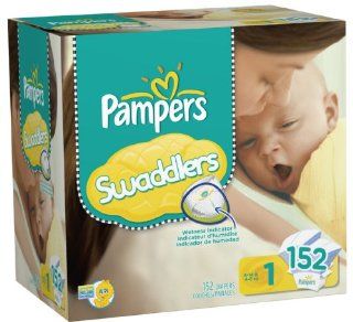 Pampers Swaddlers Diapers Size 1   Value Pack (152 CT) Health & Personal Care