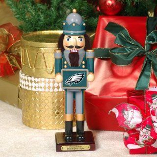 Philadelphia Eagles NFL Fifth Edition Wooden Christmas Nutcracker #NFL PEG 149   Decorative Christmas Nutcrackers