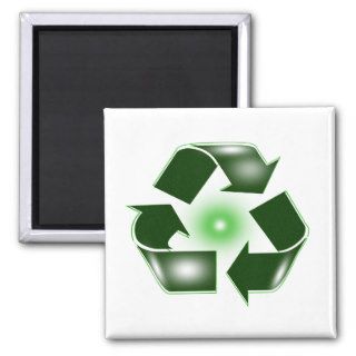 Green Recycle Logo Magnet