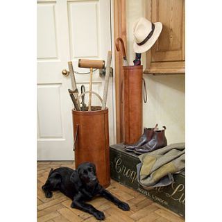 leather umbrella stand by ginger rose