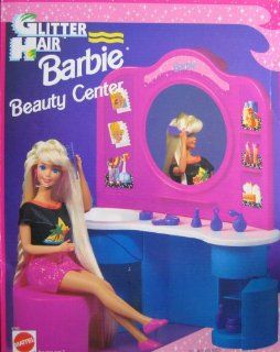 Glitter Hair Barbie Beauty Center Playset (1993 Arcotoys, Mattel) Toys & Games
