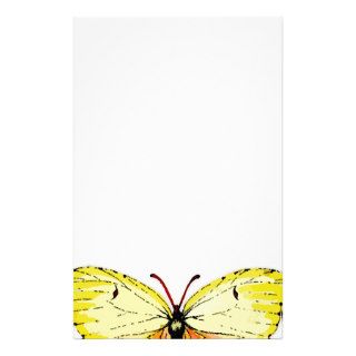 Yellow Cleopatra butterfly Personalized Stationery
