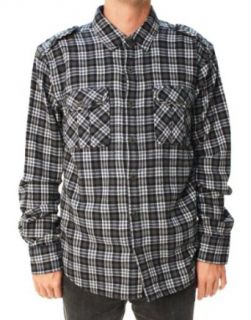 True Religion Brand Jeans Men's Plaid Flannel Military Shirt Navy $148.00 at  Men�s Clothing store