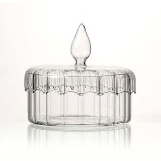 fluted glass jar by lindsay interiors