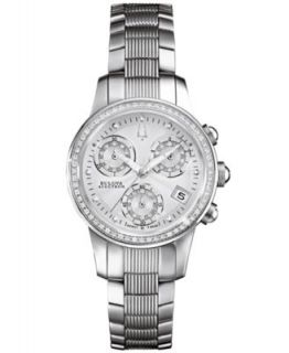 Bulova Accutron Watch, Womens Swiss Chronograph Masella Stainless Steel Bracelet 63R34   Watches   Jewelry & Watches
