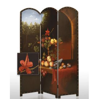 Screen Gems Painted Fruit Decorative Room Divider