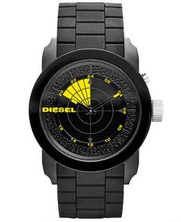 Diesel Unisex RDR Black Silicone Strap Watch 52x44mm DZ1605   Watches   Jewelry & Watches