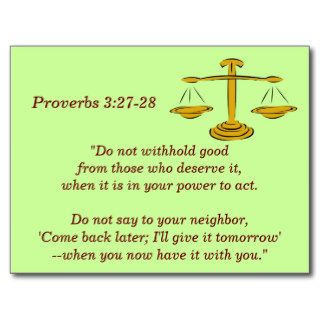 Proverbs 327 28 Scripture Memory Card Post Cards