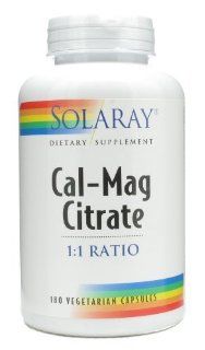 Solaray   Cal Mag Citrate, 180 capsules Health & Personal Care
