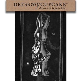 Dress My Cupcake DMCE302BSET Chocolate Candy Mold, 2 Piece Girl Bunny, Set of 6 Kitchen & Dining