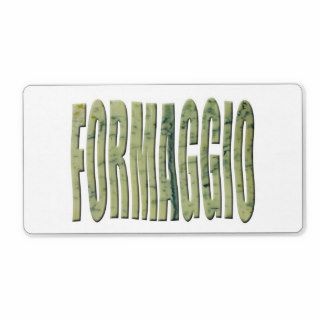 Italy Cheese land Formaggio Personalized Shipping Labels