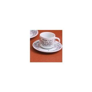 Brasserie Espresso Saucer [Set of 2] Drinkware Cups With Saucers Kitchen & Dining