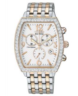 Citizen Womens Chronograph Drive from Citizen Eco Drive Two Tone Stainless Steel Bracelet Watch 37x35mm FB1276 59A   Watches   Jewelry & Watches