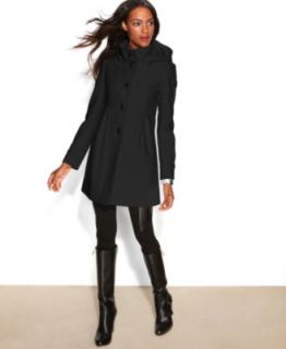 DKNY Hooded Belted Quilted Long Length Puffer Coat   Coats   Women