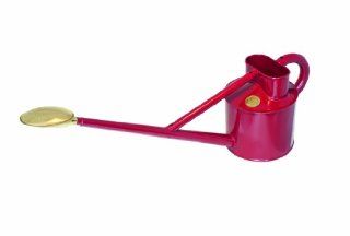 Haws V145BY Professional Outdoor Metal Watering Can, 1.2 Gallon/4.5 Liter, Burgundy  Patio, Lawn & Garden