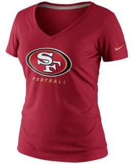 Nike Womens Tee, Short Sleeve Dri FIT V Neck San Francisco 49ers   Sports Fan Shop By Lids   Men
