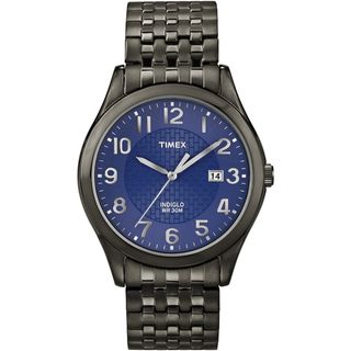 Timex Men's 'Elevated Classics' Black Expansion Band Watch Timex Men's Timex Watches