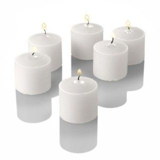 Box of 144   Church Service Memorial Vigil 4 (Four) Hour Straigt Unscented White Votive Candles   Pillars