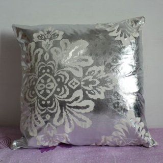 Decorative Screen White Silver Asian Pattern Throw Pillow Covers Heavy Fabric P143   Throw Pillows For Couch