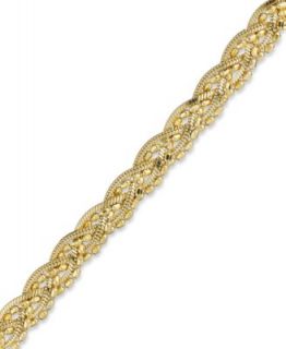 Giani Bernini 24k Gold over Sterling Silver Bracelet, Twist Chain Bracelet   Bracelets   Jewelry & Watches