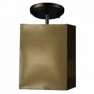 Z Lite 145 6T SF Nikko One Light Semi Flush Mount, Metal Frame, Olde Bronze Finish and Taupe Shade of Organza Material   Close To Ceiling Light Fixtures  