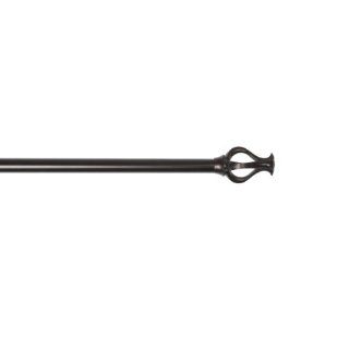 Umbra Tendril 3/4 Inch Drapery Rod for Window, 72 to 144 Inch, Oil Rubbed Bronze   Window Treatment Single Rods